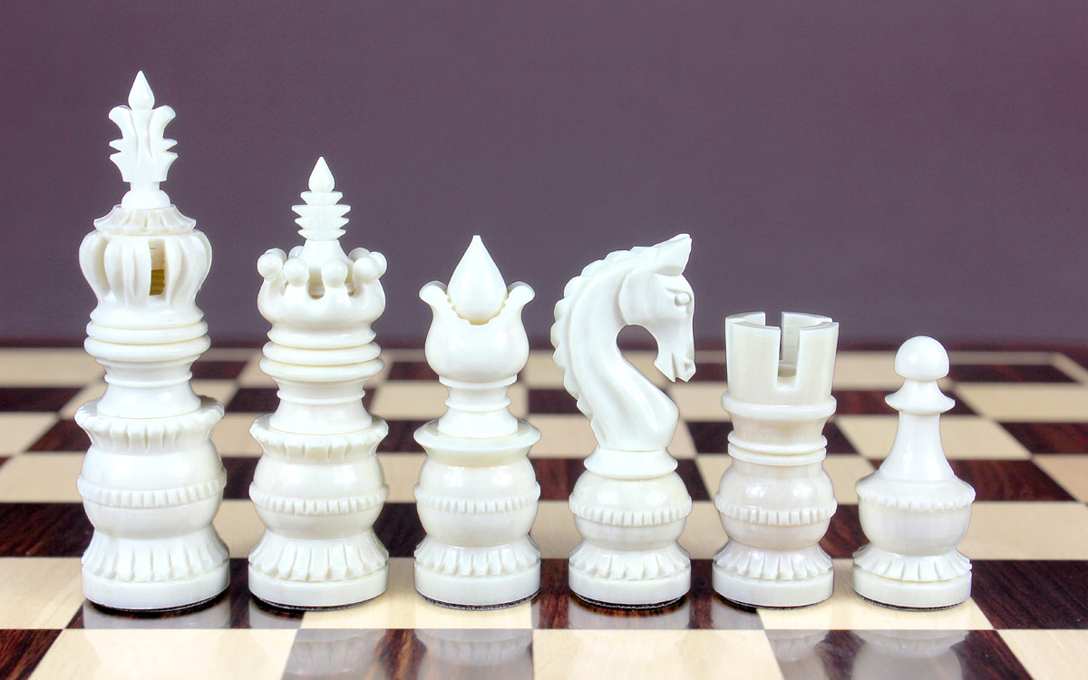Beautiful Ivory chess pieces